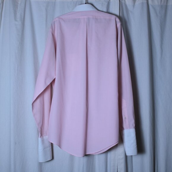 Brooks Brothers Pink Cotton Dress Shirt Size 16 / 36 - Picture 10 of 13